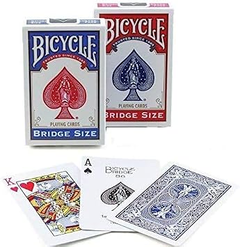 Bicycle Playing Cards Bridge Narrow Size - 12 Decks 6 Blue 6 Red...
