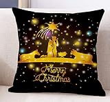 Black Gold Holy Nativity Christmas Throw Pillow Cover Birth of Jesus Pillow Case Nativity Scene Holy