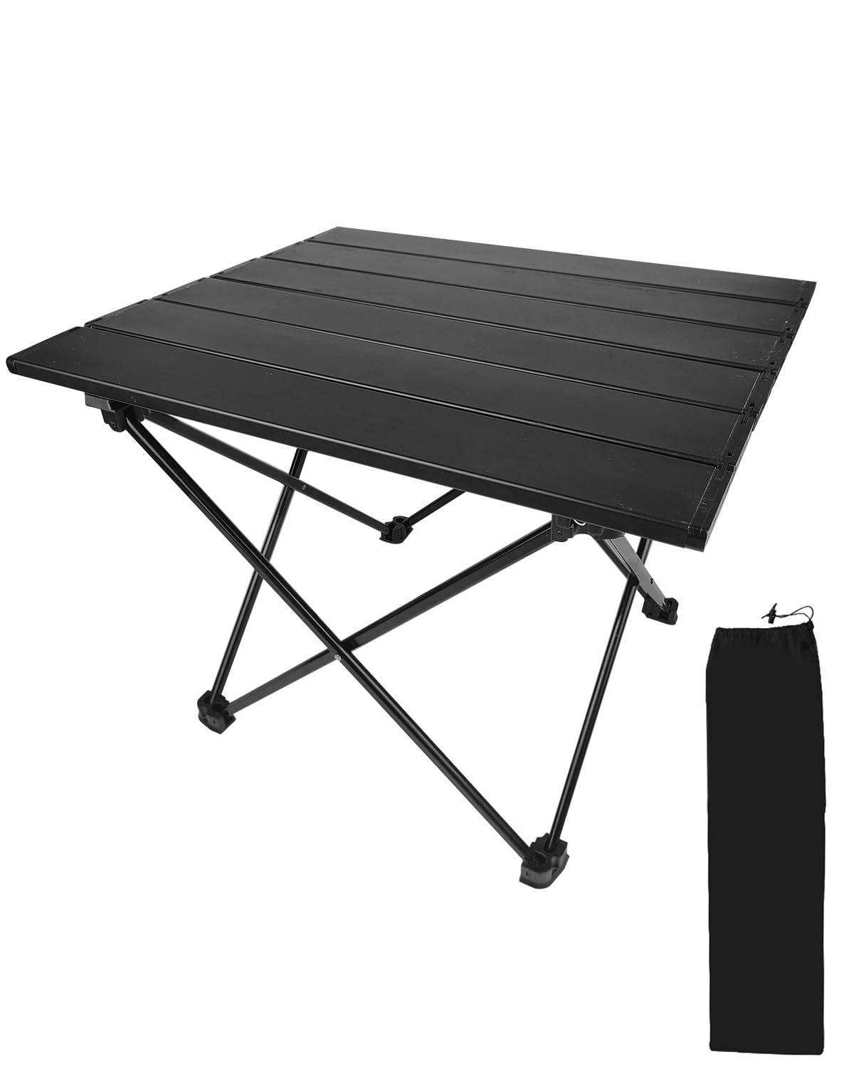 MOXTOYU Foldable Camping Table, Lightweight Portable Outdoor Picnic Table with Carrying Bag, Compact Easy Setup Table for Camping, Beach, Garden, Patio, Indoor & Outdoor Use