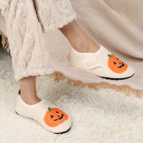 Image of Ibeauti Women Mens House Slippers Lightweight Comfy Barefoot Slipper Socks Rubber Sole House Shoes for Indoor /Outdoor Bedroom Travel