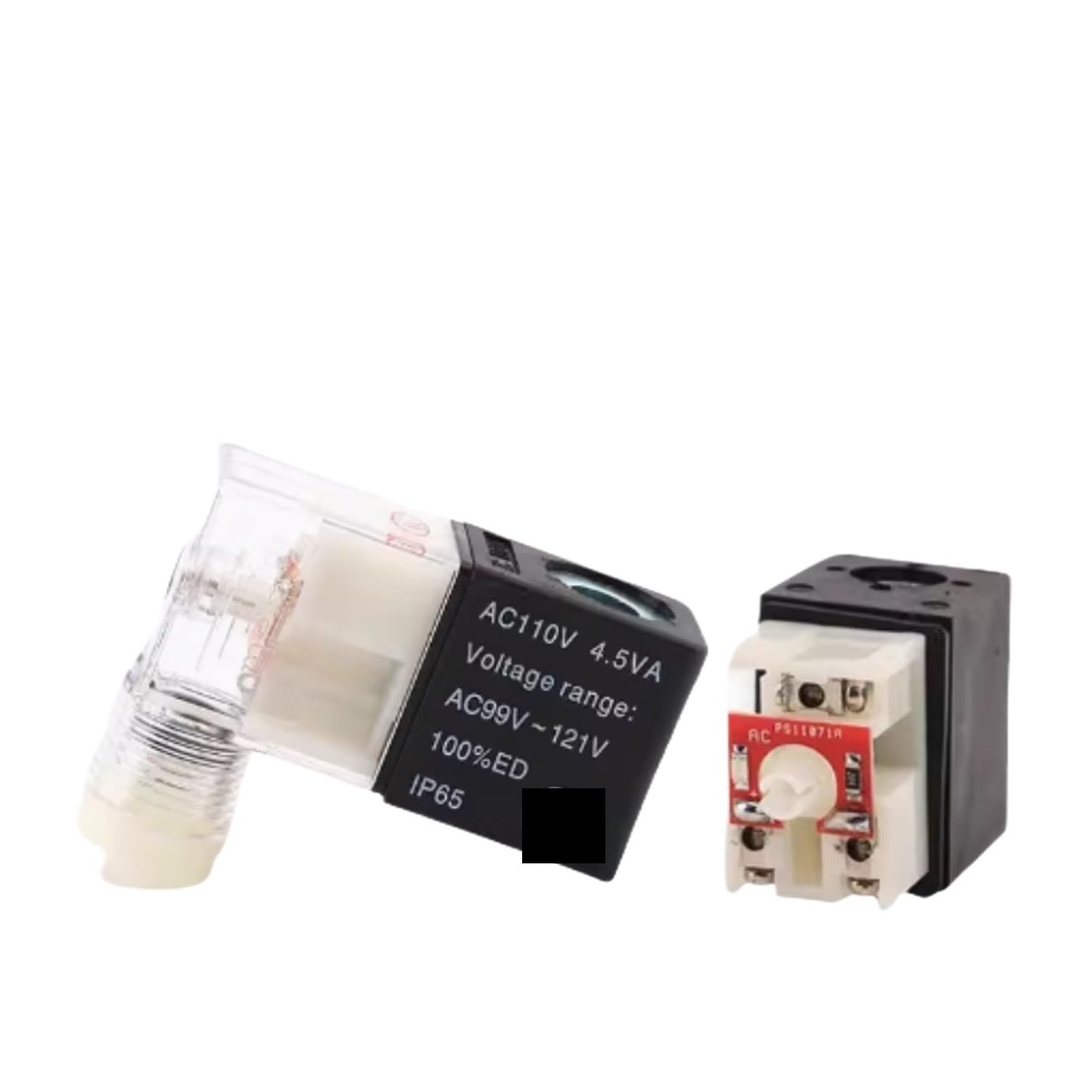 1pcs Electromagnetic Valve AC220V Coil 4V210-08 Valve Head 4V310 Pure Copper 4v410 with Light DC24V 12V 3V4V