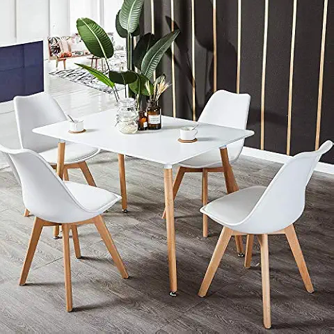 FURNITABLE Table à Manger avec 4 Chaises Cover