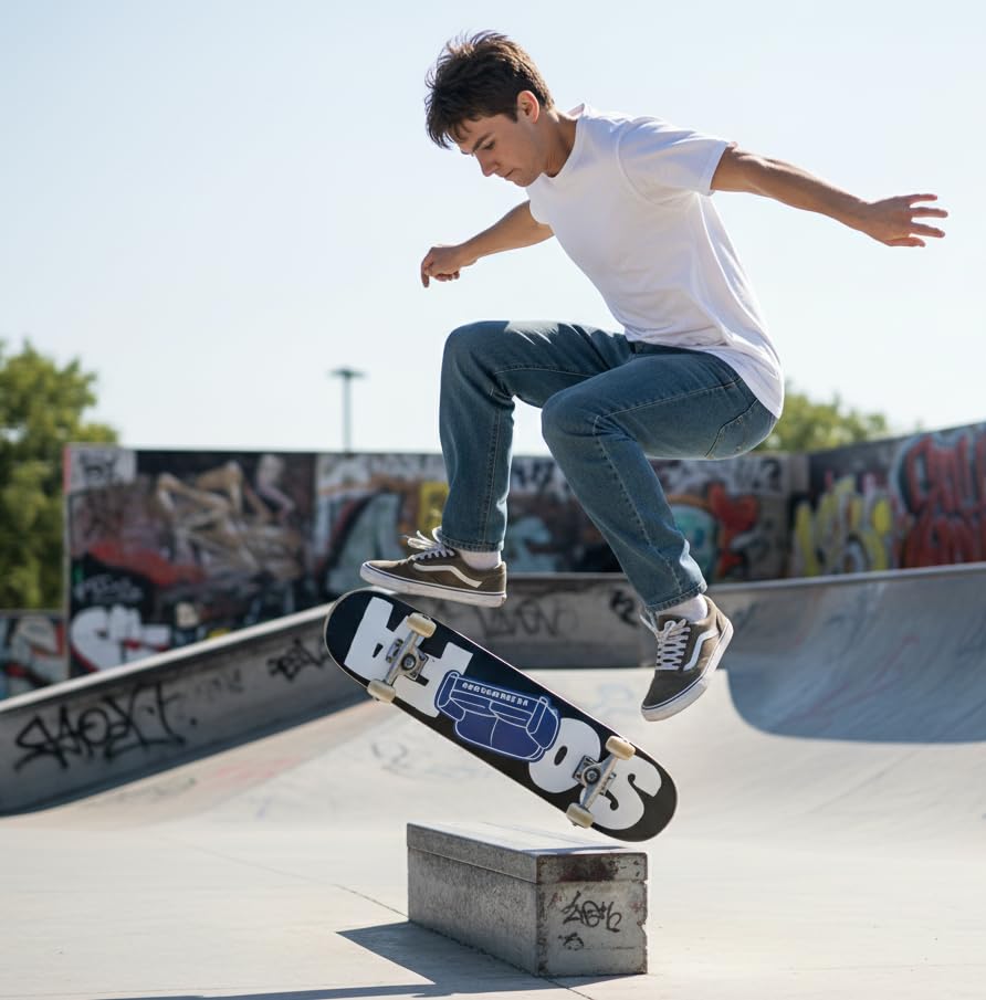 Planche de Skate – 8.5" – Logo – Deck Noir – Sofa Skateboards