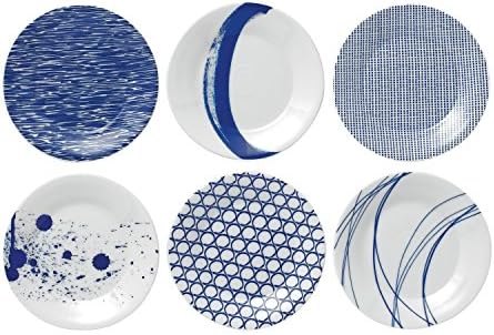 Royal Doulton Pacific Mixed Patterns Tapas Plates Set of 6