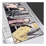 ITBT Demon Slayer Alfombrilla Raton Anime Gaming Mouse Pad XL 700x300x3 mm,Impermeable con 3mm Base de Goma Antideslizante,Special-Textured Superficie para Ordenador, PC y Laptop,F