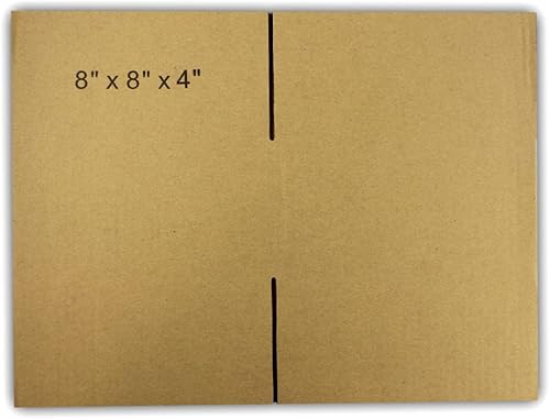 Miniatura 5 de 125 cajas de embalaje de cartón corrugado EcoSwift de 8 x 8 x 4 pulgadas, cajas de envío de mudanza, cajas de 8 x 8 x 4 pulgadas