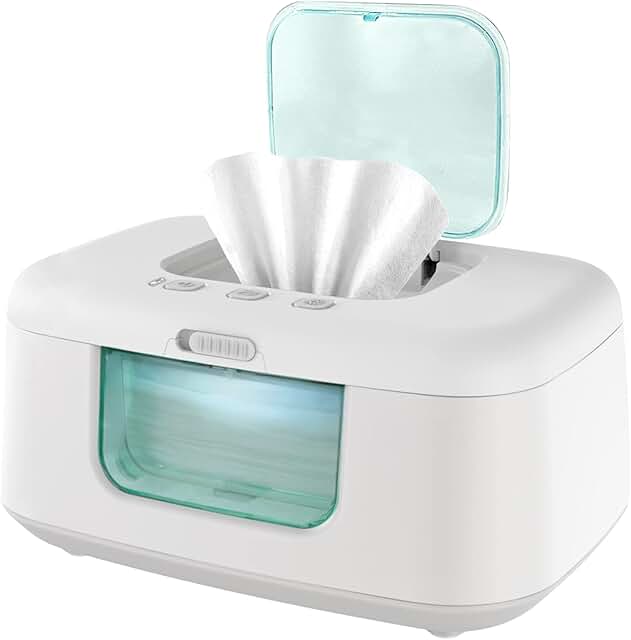 TinyBums Baby Wipe Warmer & Dispenser with LED Changing Light & On/Off Switch - Jool Baby