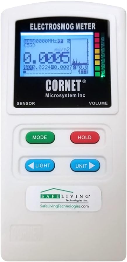 Cornet ED88TPLUS5G2 EMF RF TRI Field Detector by Safe Living Technologies Inc
