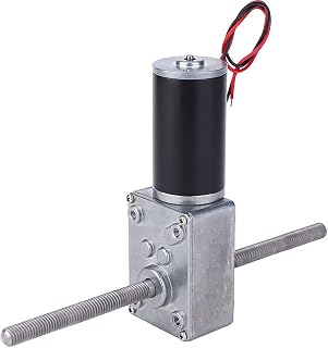 wormGear Motor, Double Shafts Self Locking Reversible wormGear Motor, High Speed Reduction Motor with Cable, High TorqueSpeed Reduction Motor for Label Machines, for Ovens, Ect (Reduction Ratio 670)
