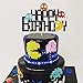 Glitter Happy Birthday Cake Topper for Pac Game 80s Arcade Birthday Cake Decoration Gamers Party Supplies