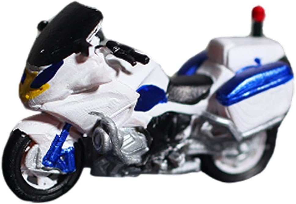 1:64 Scale Police Figures Role Play Figure Landscape Decor Tiny People Model 1 motorcycle