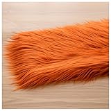Tissu de fausse fourrure en bandes coupées, taille fixe : 45x25cm. Cette fausse fourrure est vendue par bloc de bandes coupées. Vous pouvez découper la taille et la forme de votre choix pour répondre à vos besoins.