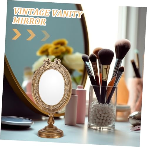 Miroir de table esthétique vintage pour coiffeuse de maison - 3