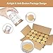 CONNOO 15 Pack 7 OZ Clear Candle Jars with Bamboo Lids, Thick Glass Empty Jars for Making Candles - Dishwasher Safe, in Bulk.