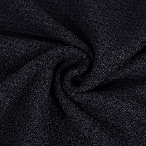 Mile High Life | Pro Tour Caddy Towel | 17” X 40” With 8” Center Slit | Premium Microfiber Waffle Texture (Black) #TOP2