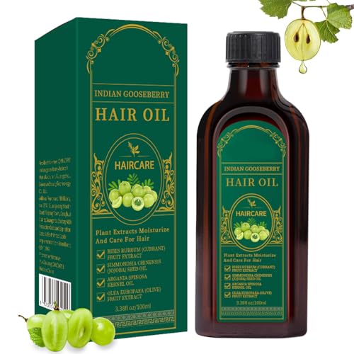Amla Hair Oil Nourishing Natural Alma Oils for Hairs Growth, Indian Hair Growth Oil Herbal Oils for Volume, Shine, Hydration, Strengthen Roots, Reduce Fall, Moisturizing Scalp Care