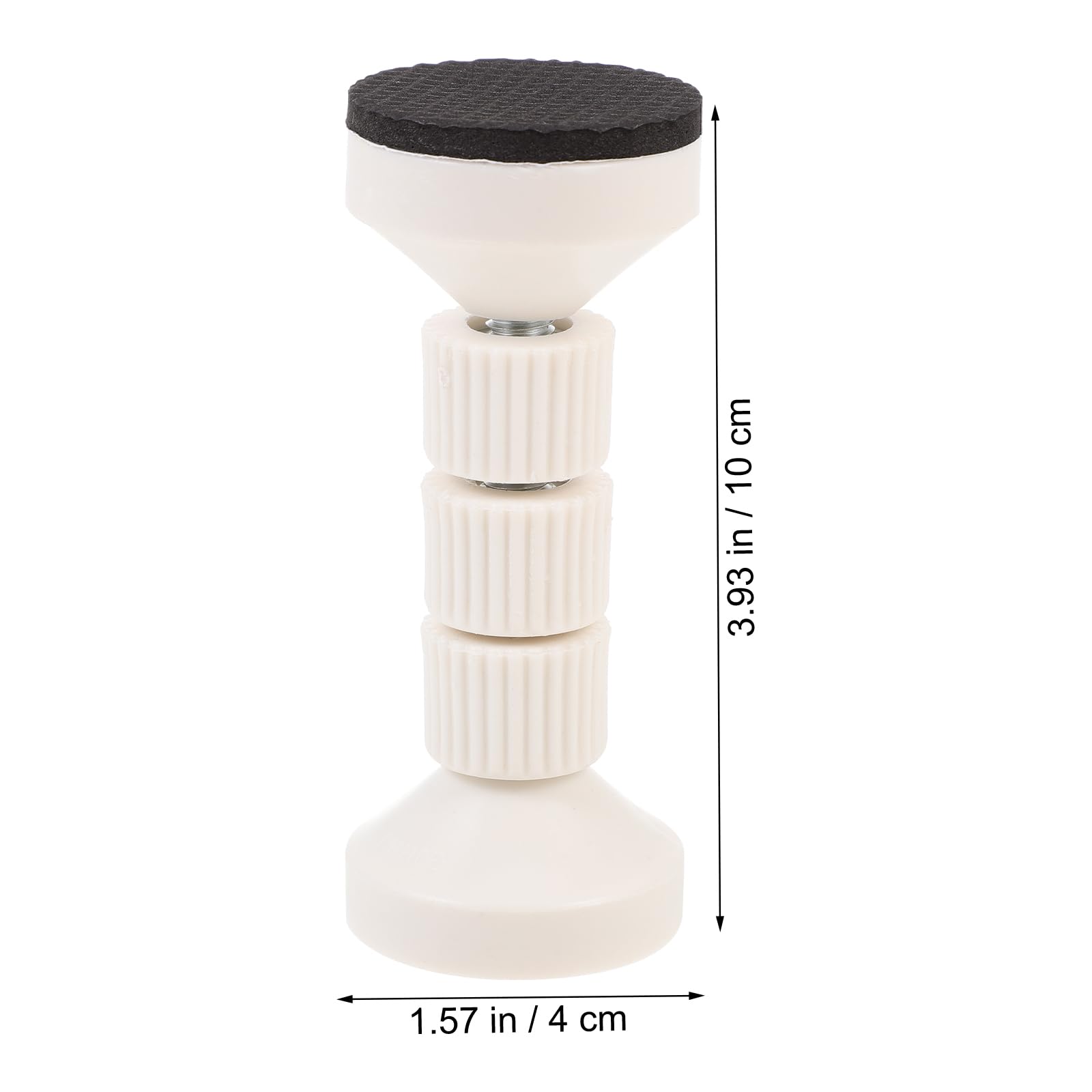 Cabilock 2Pcs Adjustable Bed Frame Anti-Shake Tool, Wall Headboard Stoppers, Bed Stabilizer, Anti-Sway Wall Protection, White - Image 4