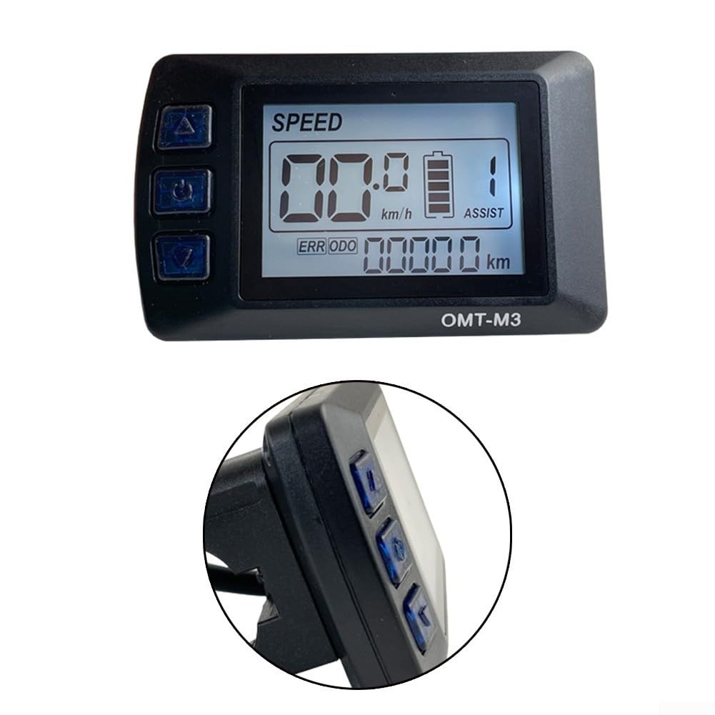 Zoegneer Strumento LCD, display OMT-per M3, installazione senza sforzo del pannello di visualizzazione LCD OMT per M3 per scooter elettrico della bici