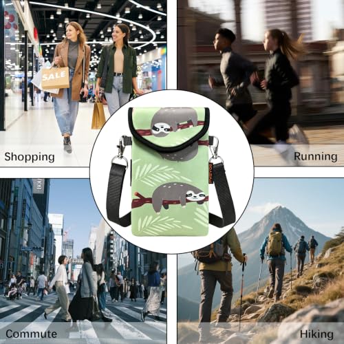 Image of Neoprene Phone Sleeve Pouch Case Bag for Men Women w /Crossbody Strap /Neck Lanyard for iPhone 17 /16 /15 /14 Pro Max, Samsung S25,Pixel 10
