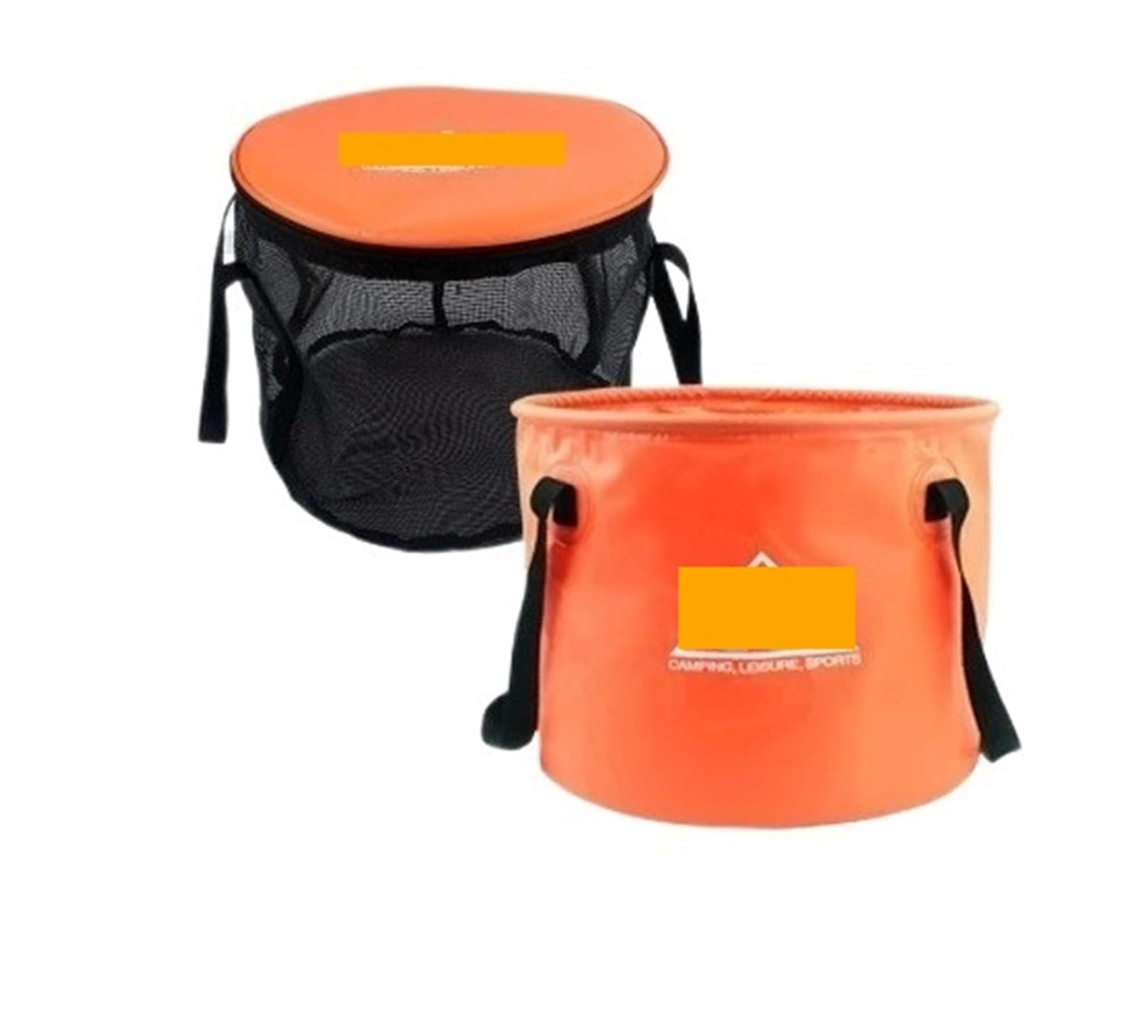 Camping Pliant Seau 30L évier étanche avec crépine | Bassin pliable Camping Randonnée Pêche, avec conception de crépine