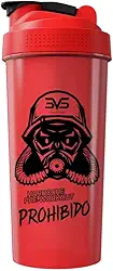 3VS Nutrition Coqueteleira/Shaker Prohibido Vermelha - Academia 600ml