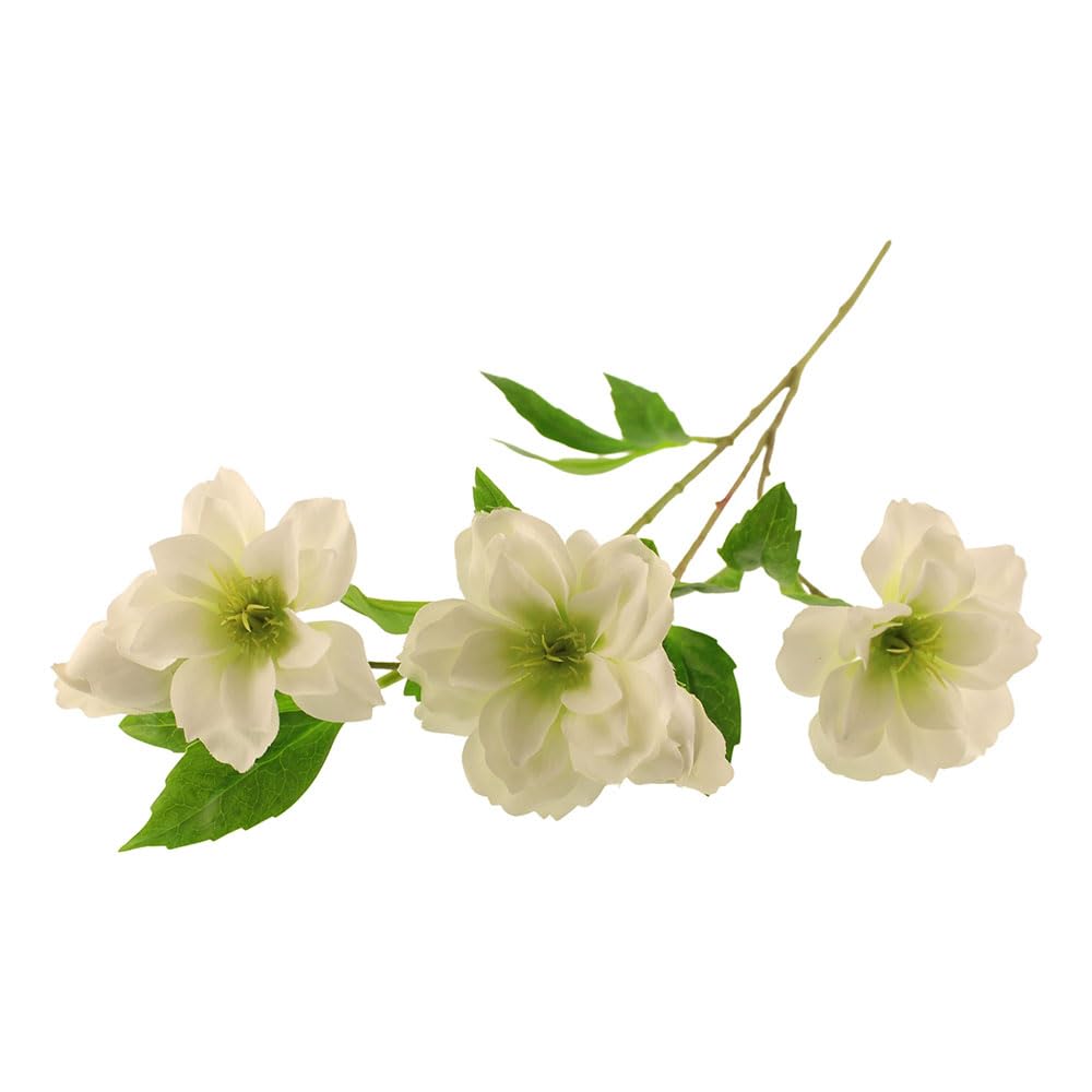 Floristrywarehouse Ivory Faux Silk Hellebore Helleborus Spray 64Cm/25 Inches Tall