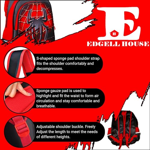 Children’s Spidey Backpack and Wallet Gift Set for Kids – 12”x16”x6” Backpack with 5”x10” Kids Wallet - Cloth School Bag for Boys and Girls - Image 6