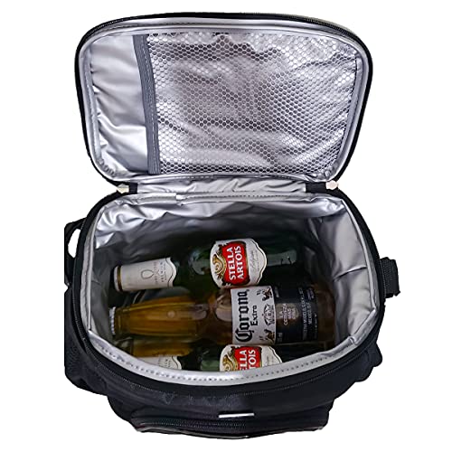 Bolsa Térmica Fitness Preta com Divisória Marmita Dieta 10 Litros CK Presentes…