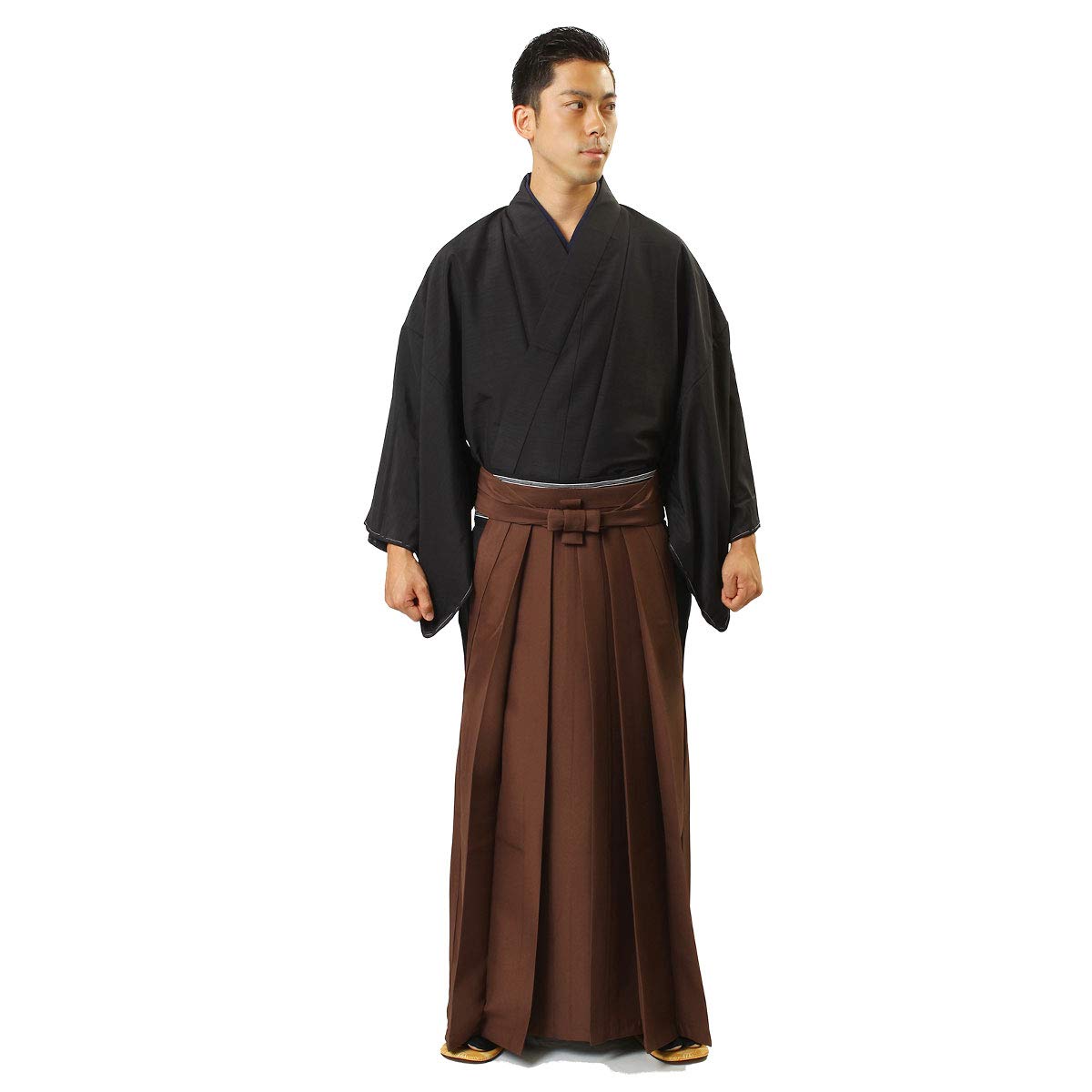 Fuuka Japanese Men Hakama Plain Umanori Ｔype