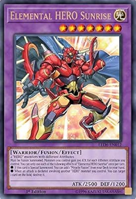 Elemental Hero Sunrise - LED6-EN012 - Ultra Rare - 1st Edition