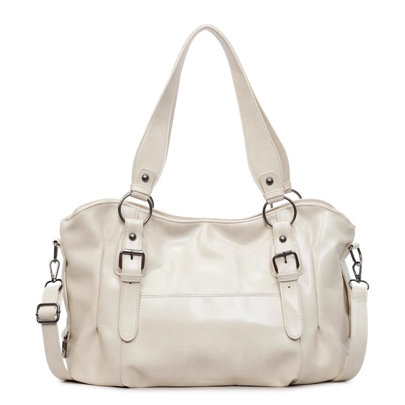 Bolsos cruzados Hobo de PU para mujer de gran capacidad con cremallera