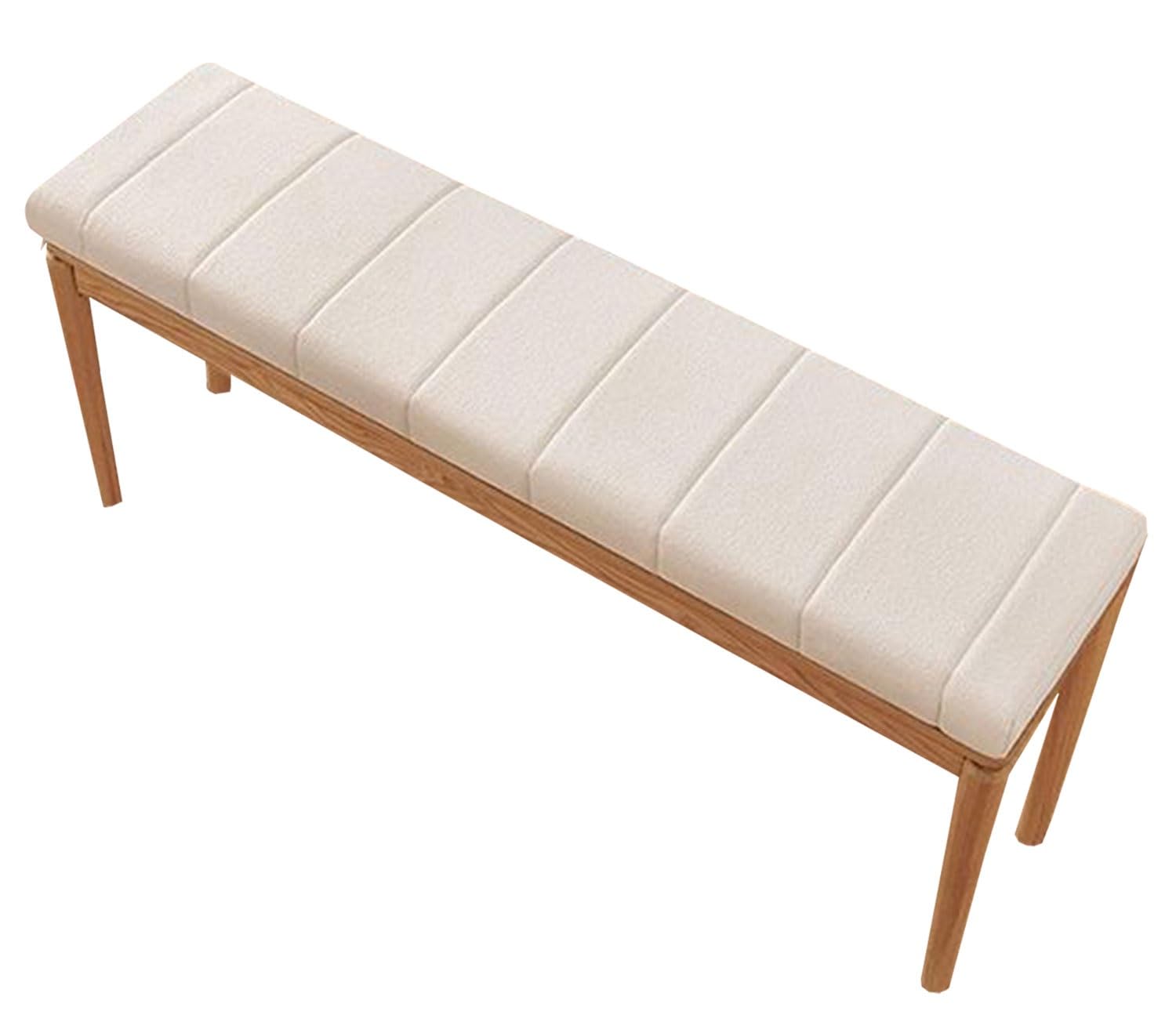 Coussin de siège imperméable blanc pour des moments de détente sur votre banc de jardin