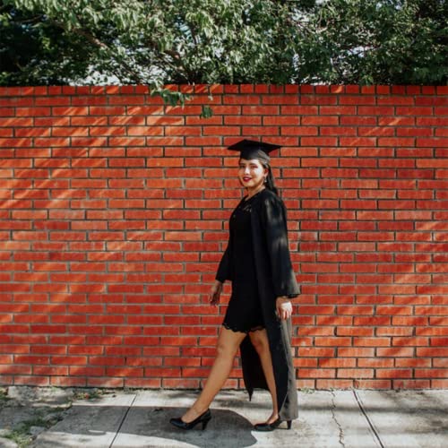 BROADREAM Bachelor hoed, doktershoed, diploma-hoed, studentenhoed, bachelor diploma-hoed voor afstudeerfeesten van studie, universiteit, universiteit, diploma - afstuderen hoed in zwart - Image 8