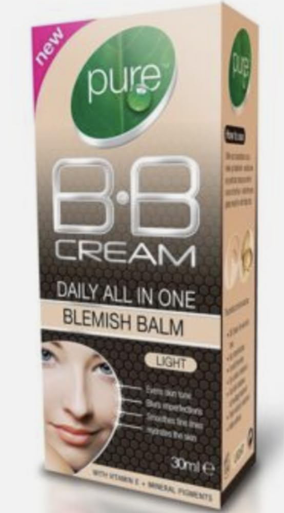 Pure Daily all in one Blemish Balm BB Cream Light 30ml - packed by Black Nore Gifts, 30 ml (Pack of 1)