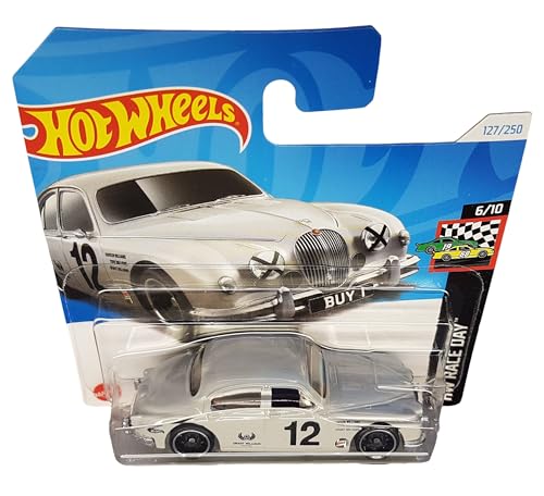 Hot Wheels Jaguar MK1 Silver Race Car miniatura 2