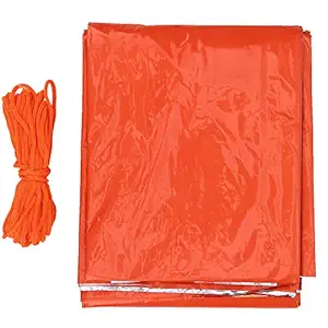 oceanside Emergency Tent, Outdoor Camping Portable Pe Emergency Tent Sleeping Bag Keep Warm Tear Resistant Orange(Orange)
