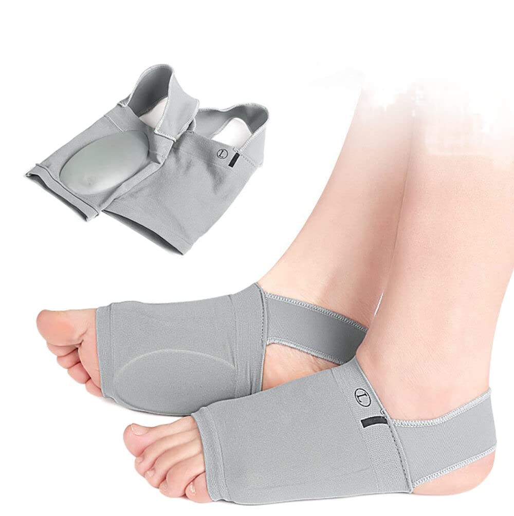 1 Paar Fußgewölbe-Sportfußpolster, elastische Bandage, Plattfuß, Fußgewölbeunterstützung, orthopädische Einlegesohlen, Plantarfasziitis-Unterstützung, Fersensporn, Riemen/48