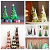 Crafjie Foam Cones for DIY Arts and Crafts (3.75 x 9.7 in, 8 Pack), White Polystyrene Foam Cones Christmas Tree Craft Supplies, for DIY Home Craft Project, Christmas Tree, Table Centerpiece #2