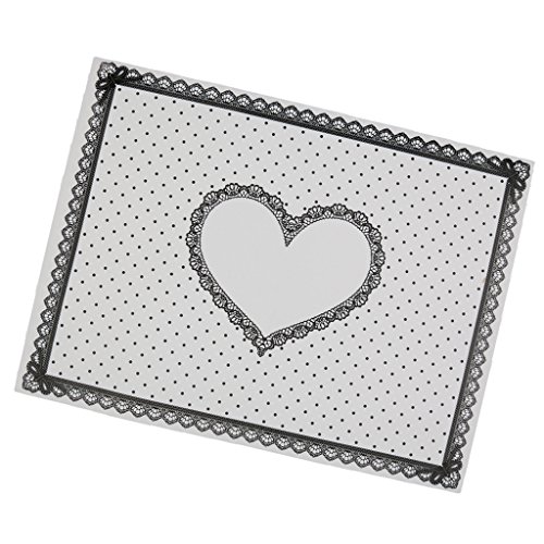 MagiDeal Lace Dot Pattern Silicone Nail Art Table Mat Manicure Tool - White