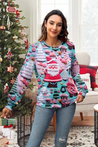 Ugly Christmas Sweatshirt Women Merry Christmas Pullover Funny Animal Tops | Vilove Ugly Christmas Sweatshirt Women Merry Christmas Pullover Funny Animal Graphic Tops Causal Hoodie 5 Ugly Christmas Sweatshirt Women Merry Christmas Pullover Funny Animal Tops | Vilove Ugly Christmas Sweatshirt Women Merry Christmas Pullover Funny Animal Graphic Tops Causal Hoodie - Image 6