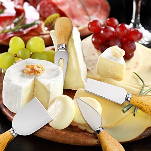 Yxchome 4 Cheese Knives Set-Mini Knife, Butter Knife & Fork #TOP6