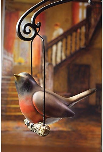 Singing Robin Hand-Painted Hanging Resin Figurine