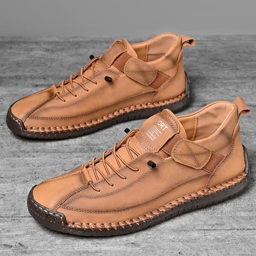 Mens Chukka Boots Non Slip Ankle Boots Loafers Casual Boots for Men Slip On Lightweight Dress Sneakers Handmade Fashion Sneakers Walking Driving Shoes4