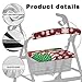 Rerteryuro Christmas Rollator Walker with Seat Cover Walker Accessories Walkers for Seniors with Seat Cover Washable Rollator Accessories Covers