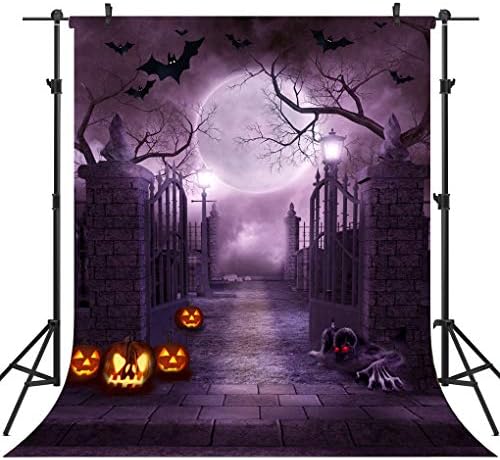 OUYIDA 6X9FT Halloween Theme Pictorial Cloth Seamless Customized Photography Backdrop Background Studio Prop TP262