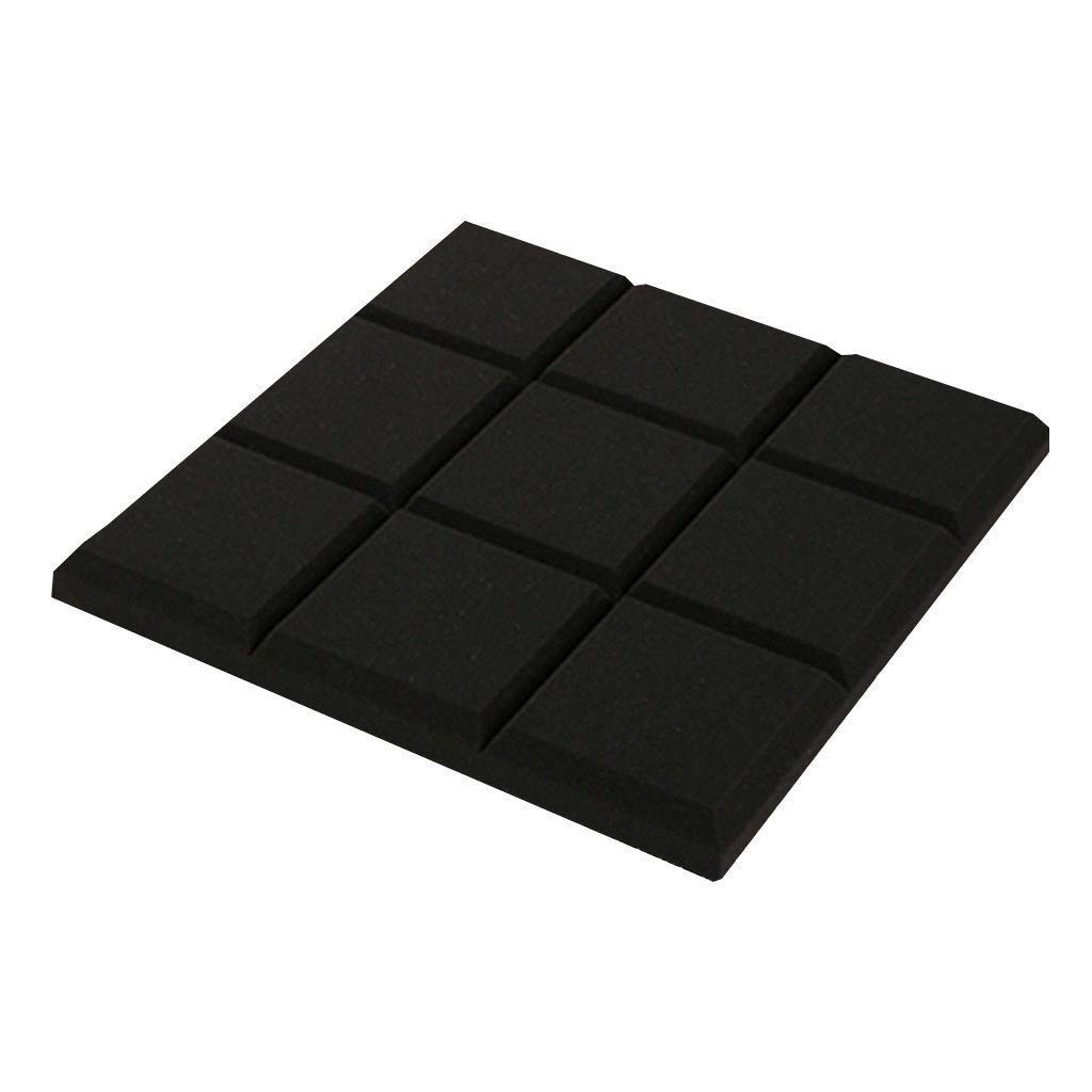 Pannelli acustici, Pannelli acustici da 10 Pezzi, Adesivo Decorativo da Parete per Hotel Club Ignifugo Sicurezza Cotone fonoassorbente insonorizzato, Nero
