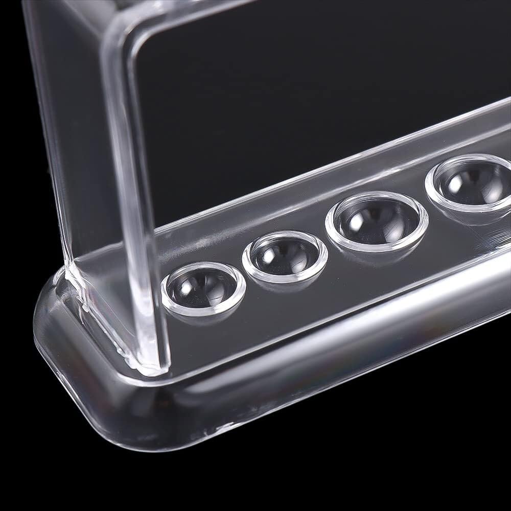 Acryl-Prüfrohrstahl, Kunststoff-Reagenzglasgestell, transparent, 6 Löcher, for Labor, wissenschaftliche Experimente