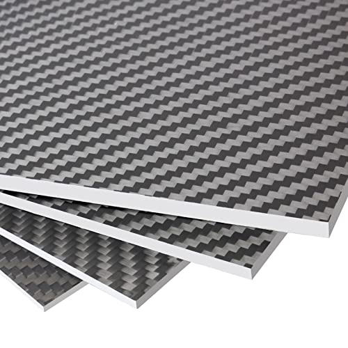 Fancywing FW-AA0002 200X300X0.5Mm 1.0Mm 1.5Mm 2.0Mm 2.5Mm 3.0Mm 4.0Mm 5.0Mm 6.0Mm Carbon Fiber Sheet 100% 3K Carbon Fiber Laminate Plate Twill Weave Matt Surface Panel Sheet 1.5Mm Thickness cover