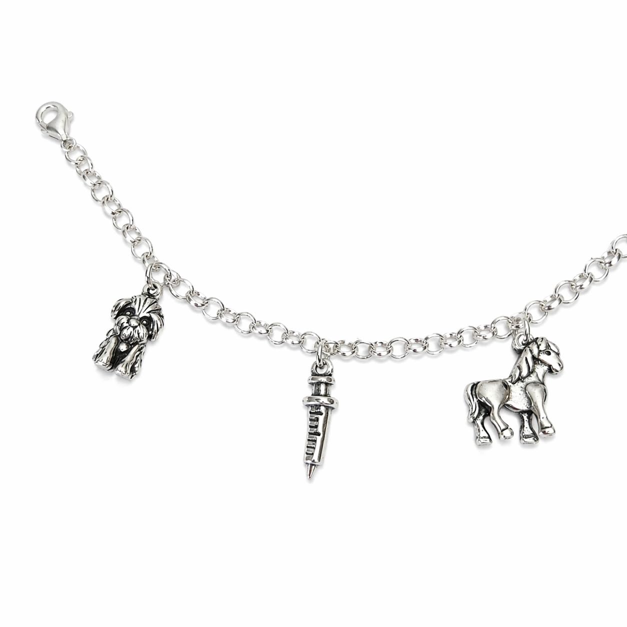 Desconocido pulsera plata mujer veterinaria 20cm