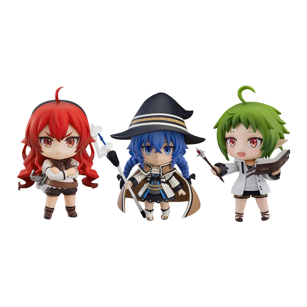 Zhongkaihua Anime Figures Eris Greyrat/Sylphy/Roxy Migurdia Figure 3pcs Anime Movable Action Figure Desktop Decorations Gifts for Fans